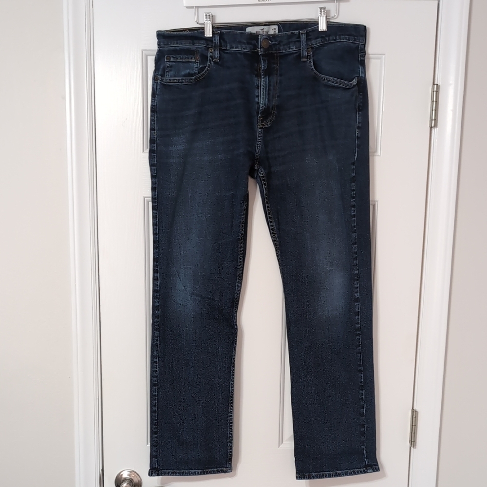 Hollister Deep Blue Straight Jeans